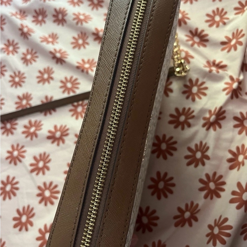 Michael Kors Gray and Brown Crossbody Bag - Picture 7 of 10